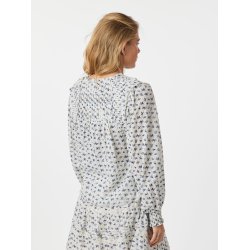 Nipoa dot flower blouse 