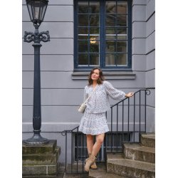 Nipoa dot flower blouse 