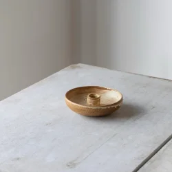 Oda lysestage sk�l lille brun