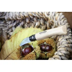 Opinel kastanje- og hvidlgs kniv 