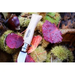 Opinel kastanje- og hvidlgs kniv 