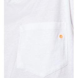 Organic jersey stripe torva tee white