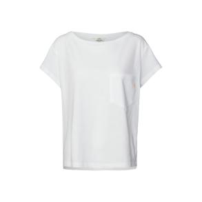 Organic jersey stripe torva tee white