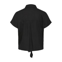 Pcpia ss tie shirt black