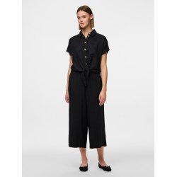 Pcpia ss tie shirt black