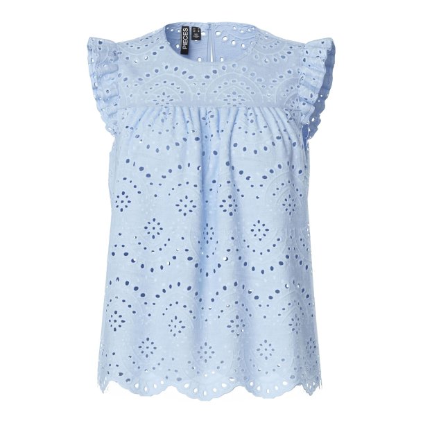 Pcvilde sl top cashmere blue 