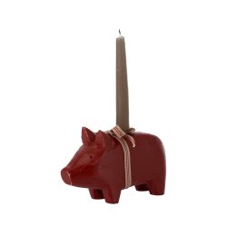 Pig candle small red 14-3800-00