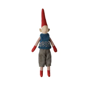 Pixy str 1 dreng bl� strikket vest 14-6414-00