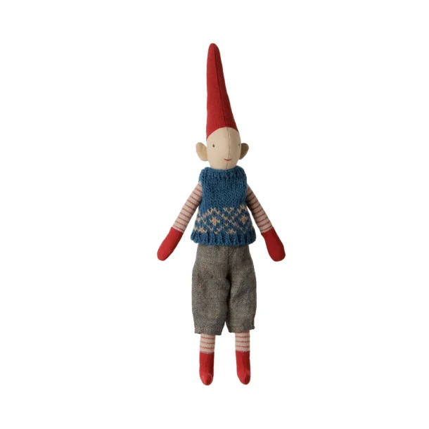 Pixy str 1 dreng bl� strikket vest 14-6414-00