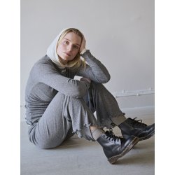 Point wool hedwig pants grey melange