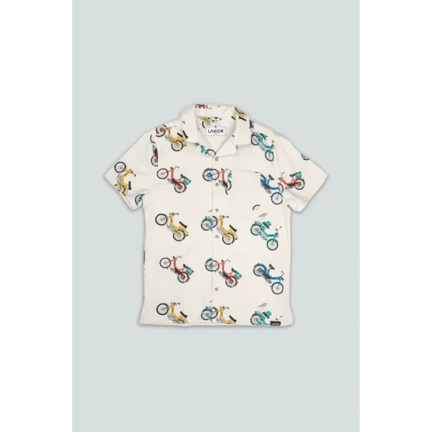Puck color short sleeve shirt starwhite