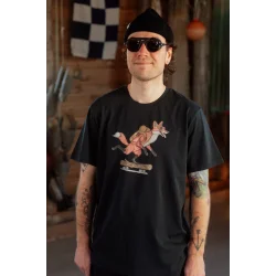 Pushing the log t-shirt moonless night