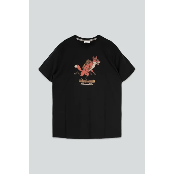 Pushing the log t-shirt moonless night