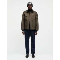 Quilt chore jacket forest night 