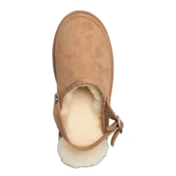 RHSydney buckle slippers almond