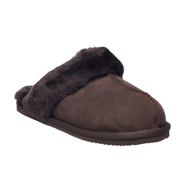 RHSydney shearling slippers coffee 