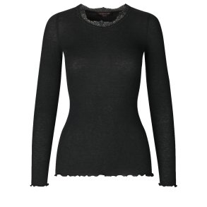 Wool t-shirt w/lace 4918-010