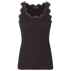 RWBabette silk long lace top mole 