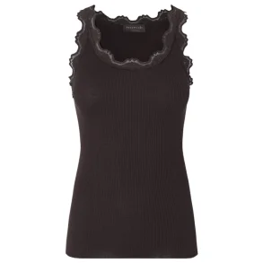 RWBabette silk long lace top mole 
