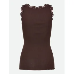 RWBabette silk long lace top mole 