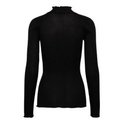 RWBoston lurex ls t-shirt black