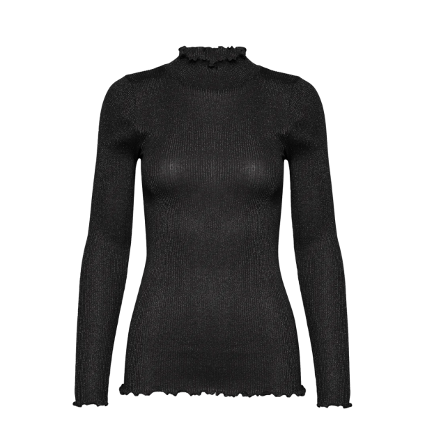 RWBoston lurex ls t-shirt black