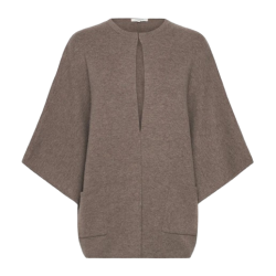 RWJesse wool cape cardigan walnut 