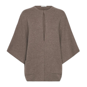 RWJesse wool cape cardigan walnut 
