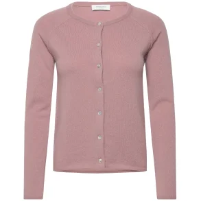 RWLaica cashmere raglan cardigan woodrose