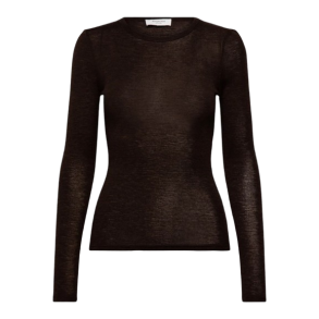 RWSara cashmere ls tshirt mole mel