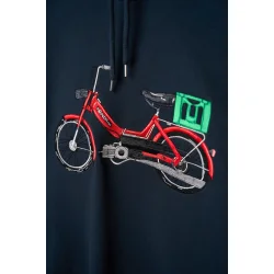 Red maxi hoodie blueberry