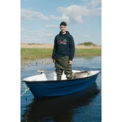 Red maxi hoodie blueberry