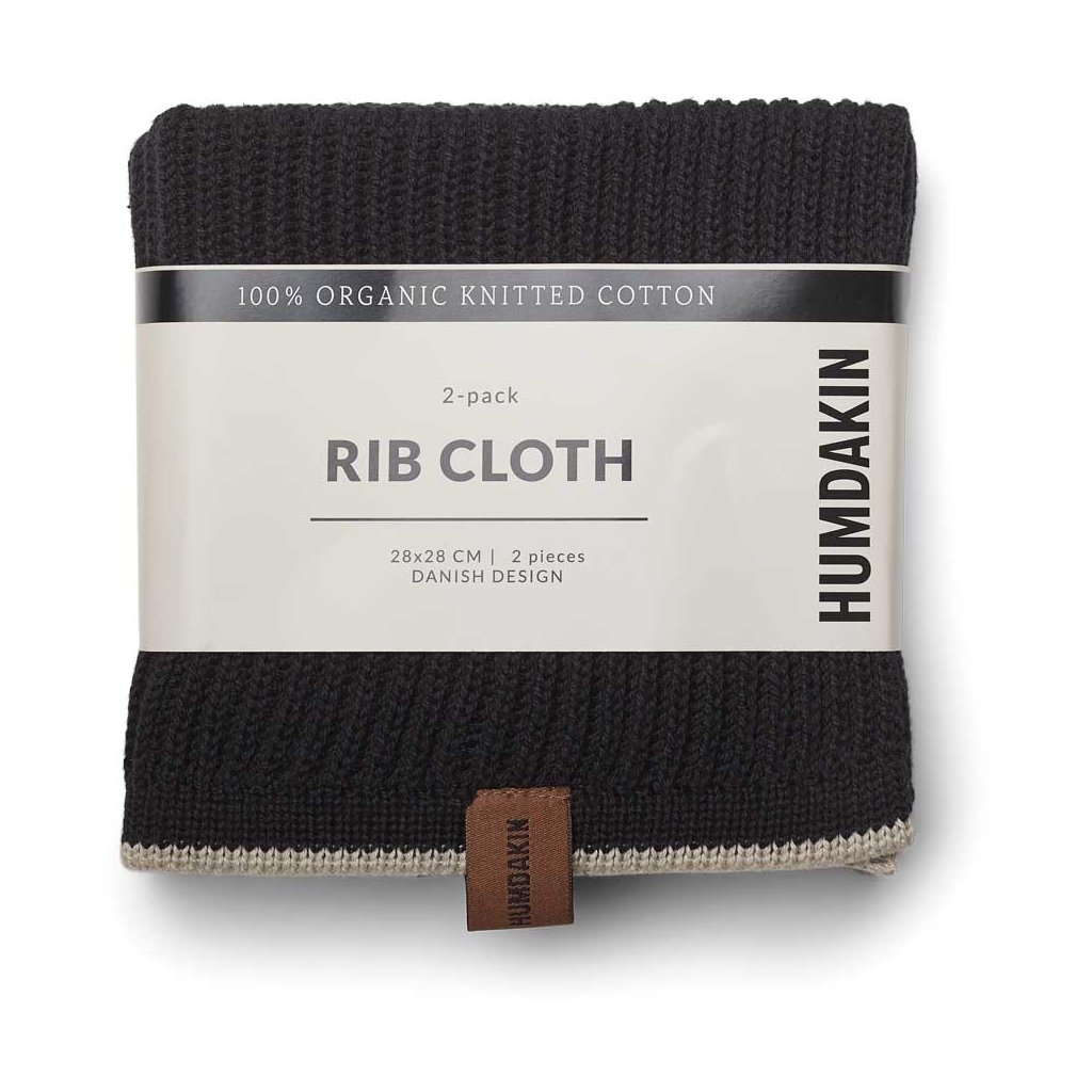 Rib cloth 2 pack coal stone - Beauty/pleje - SAMILLA