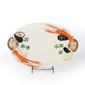 R�d skaldyr fad 50x35 cm 