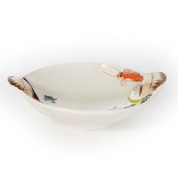 R�d skaldyr sk�l � 41 cm 