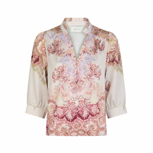 Roselle artist paisley blouse ivory