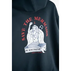 Save the mermaids back zip hoodie
