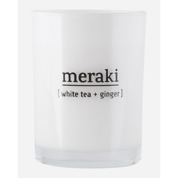 Scented candle white tea + ginger 
