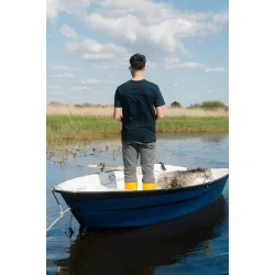 Seagull in a cup t-shirt blueberry