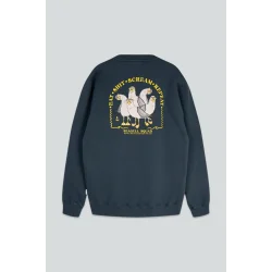 Seagull squad back crewneck blueber
