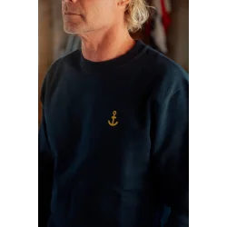 Seagull squad back crewneck blueber