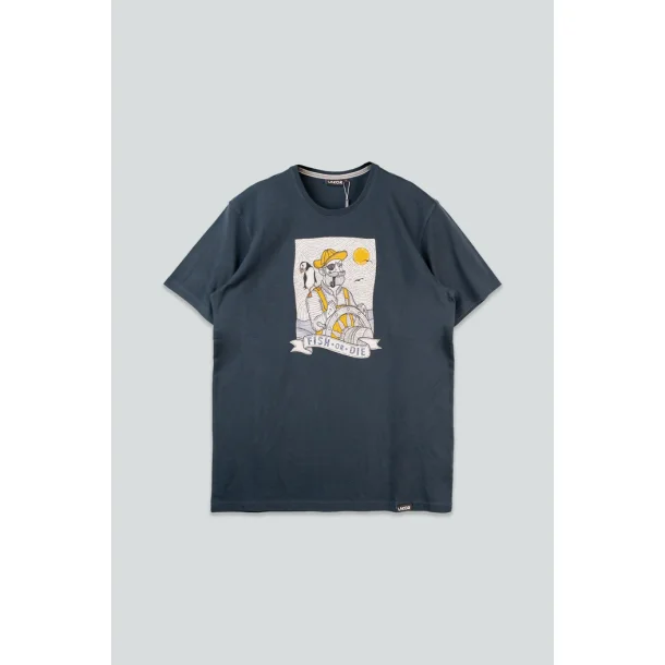 Seaparrot and shipster t-shirt blueberry