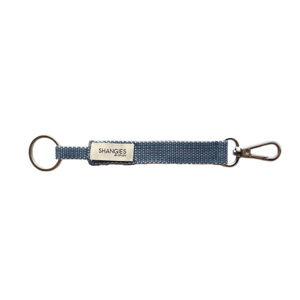 Shangies key chain blue dots