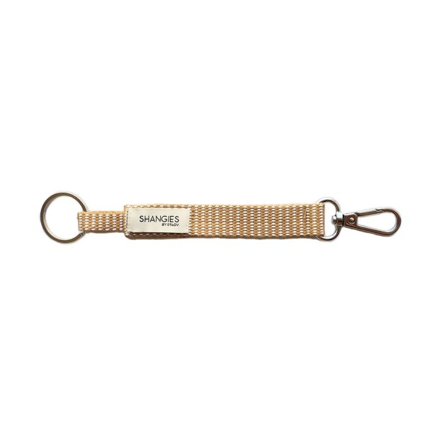 Shangies key chain creamy white