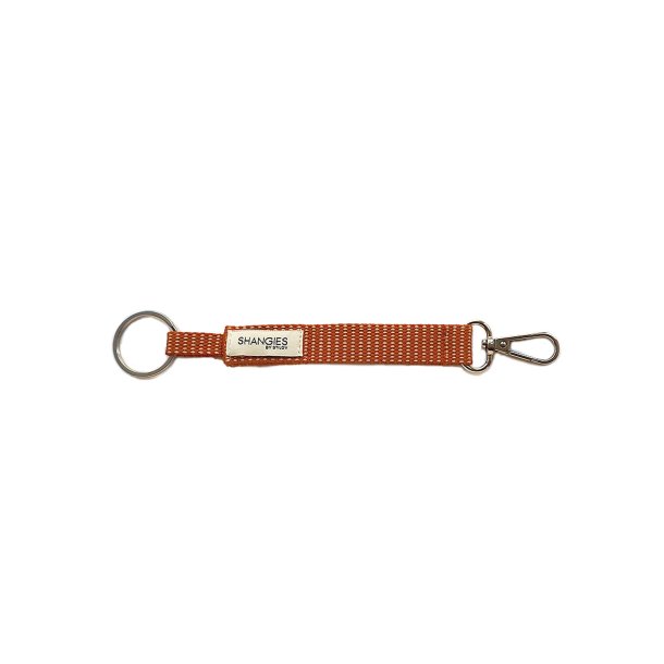 Shangies key chain orange stripees