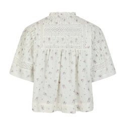 Siama bobby flower blouse off white