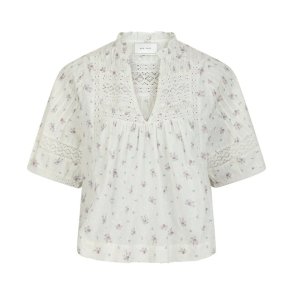 Siama bobby flower blouse off white