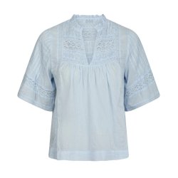 Siama s voile blouse light blue 