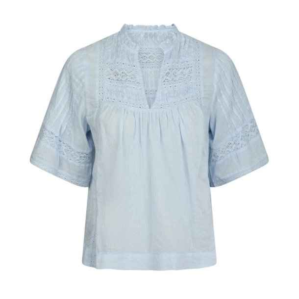 Siama s voile blouse light blue 