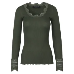 Silk t-shirt w/lace 5316-509